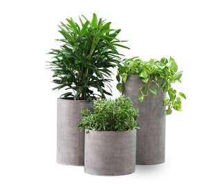 Flakestone Outdoor Garden Pots Perth, Grey Stone Pots
