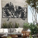 Roget James BANKSIA rectangle Outdoor Wall Art Perth